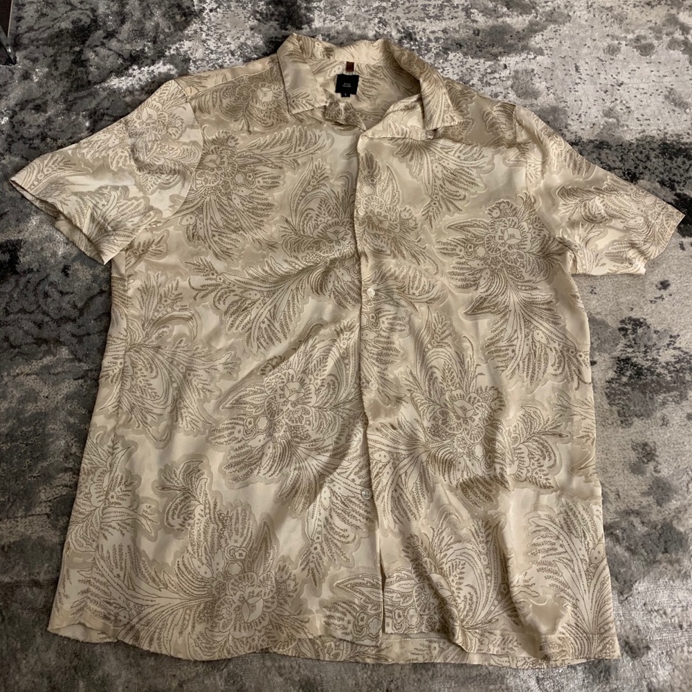 River Island Men Satin Button Down